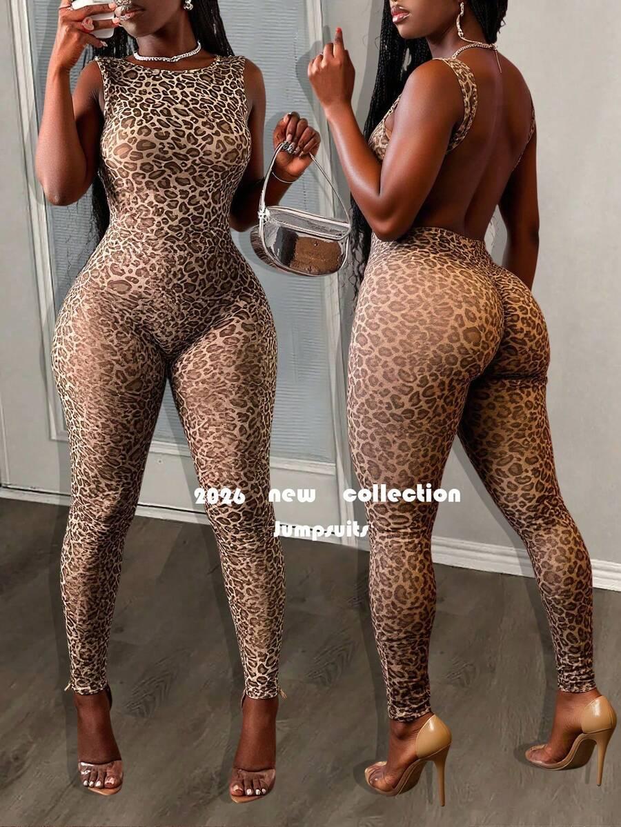 KOMBINEZON ANIMAL PRINT siateczka
