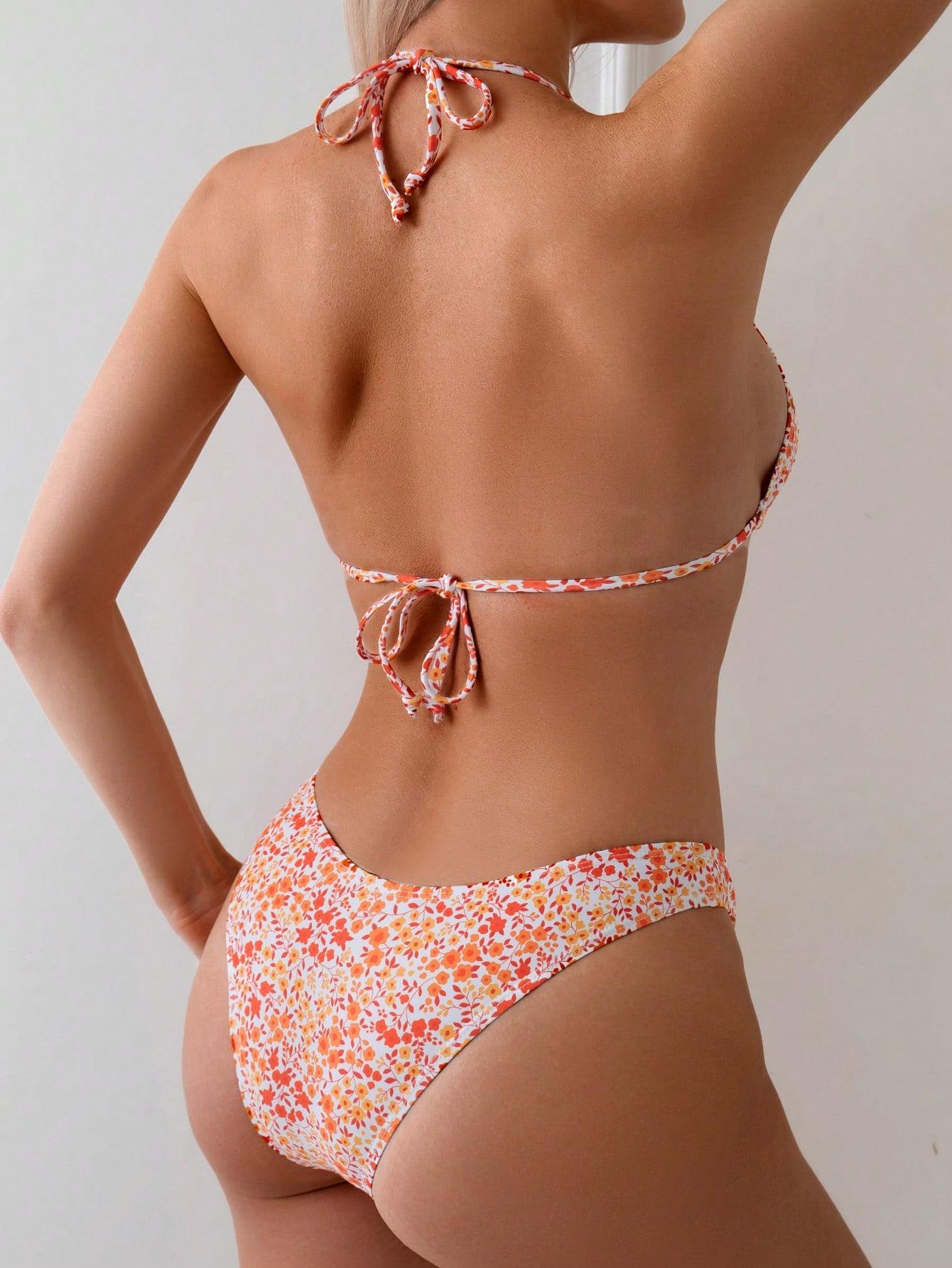 dół od bikini kwiaty 