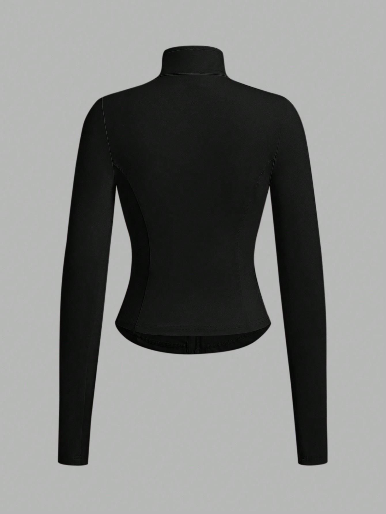 CZARNA ROZPINANA BLUZA