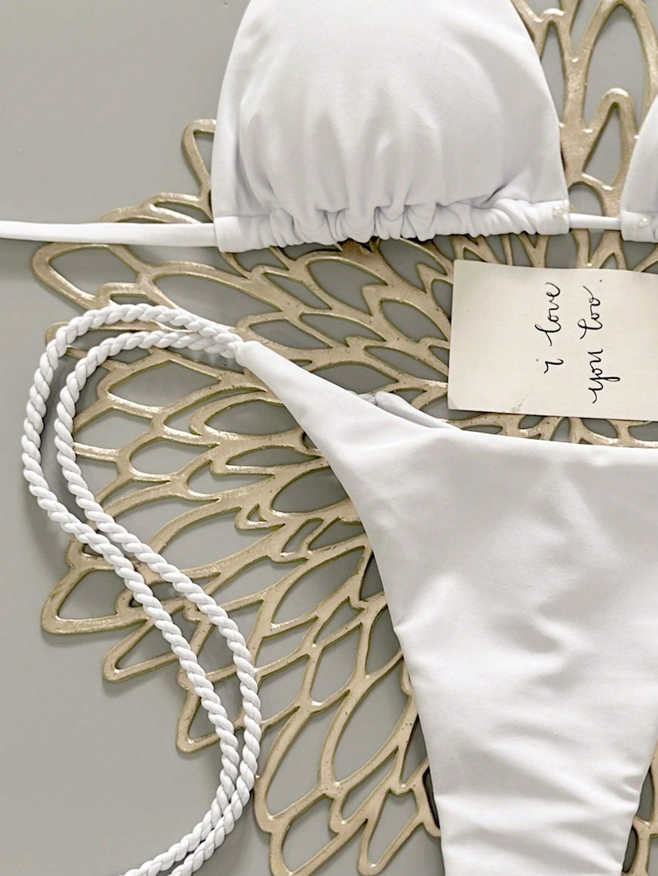 BIAŁE BIKINI DWUCZĘŚCIOWE