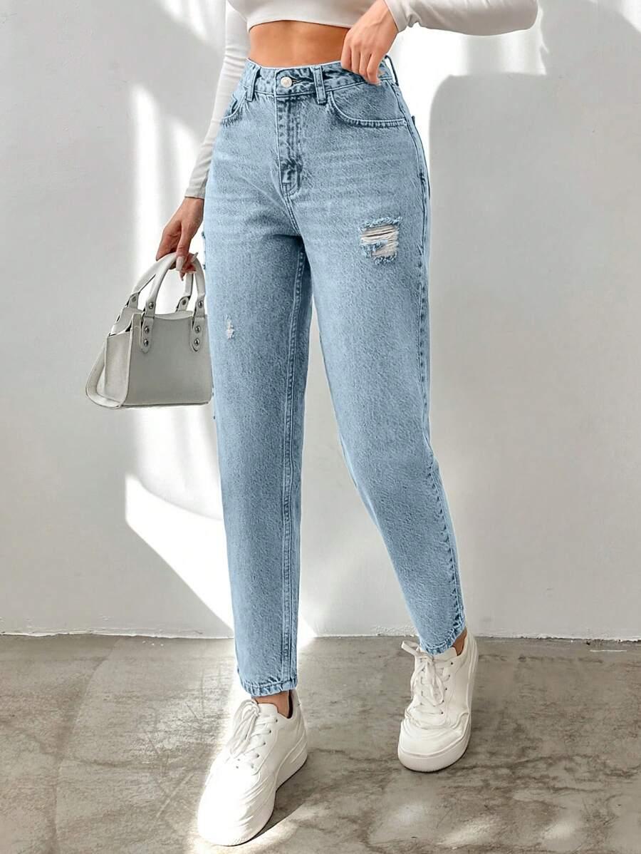 NIEBIESKIE SPODNIE JEANS