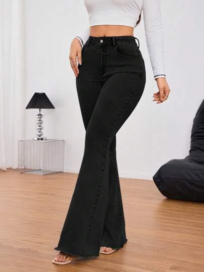 czarne spodnie jeans 
