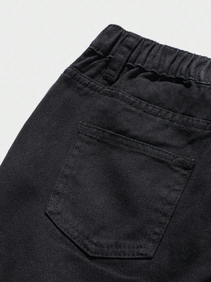 CZARNE SPODNIE JEANS