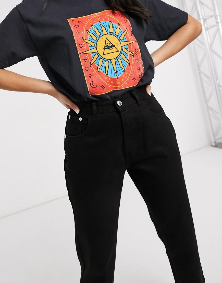 CZARNE SPODNIE JEANS