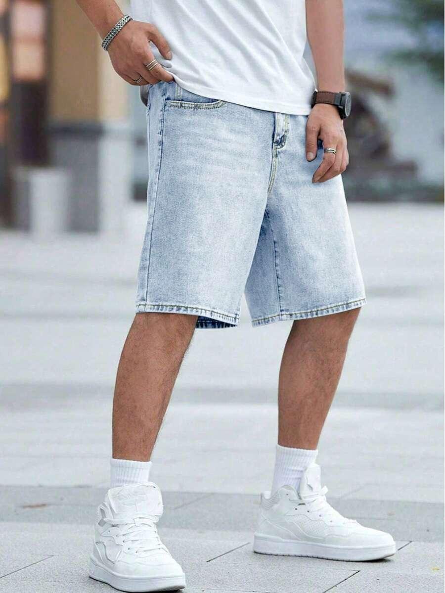 niebieskie SPODENKI JEANS