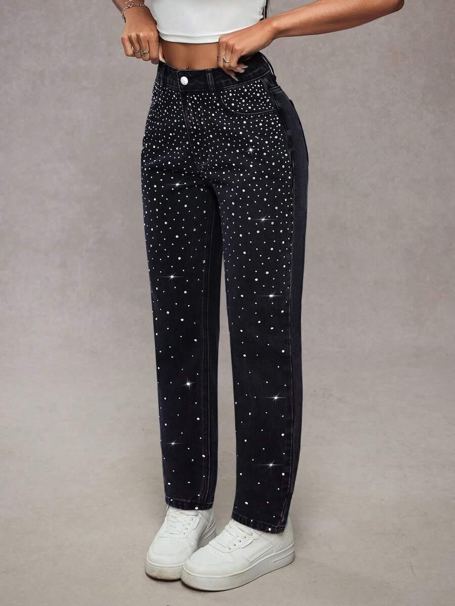 spodnie jeans zdobienia