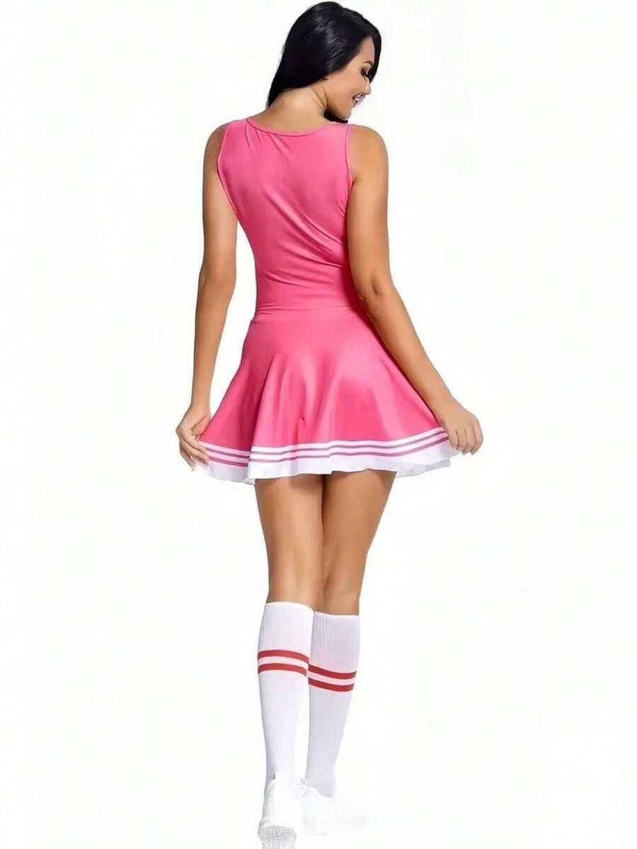 różowy kostium cheerleaderki
