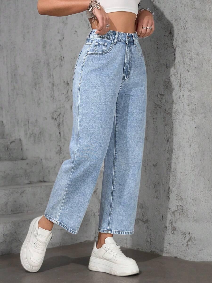 NIEBIESKIE SPODNIE JEANS 
