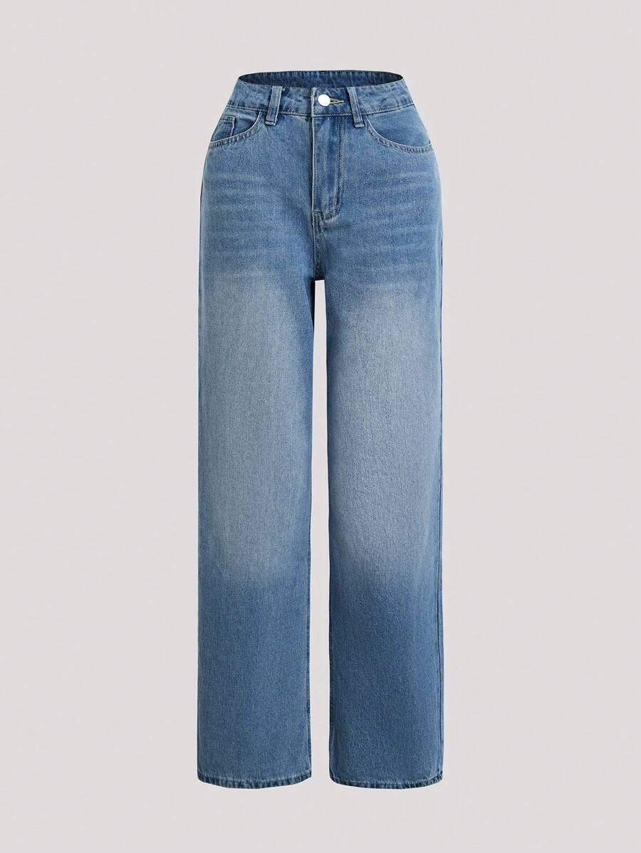 NIEBIESKIE SPODNIE JEANS 