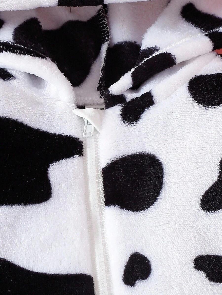 kombinezon animal print uszy zamek