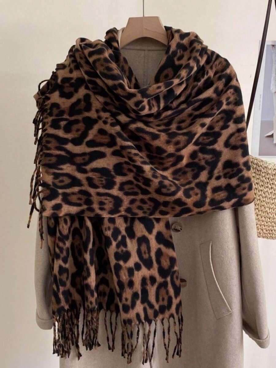szalik wzór animal print