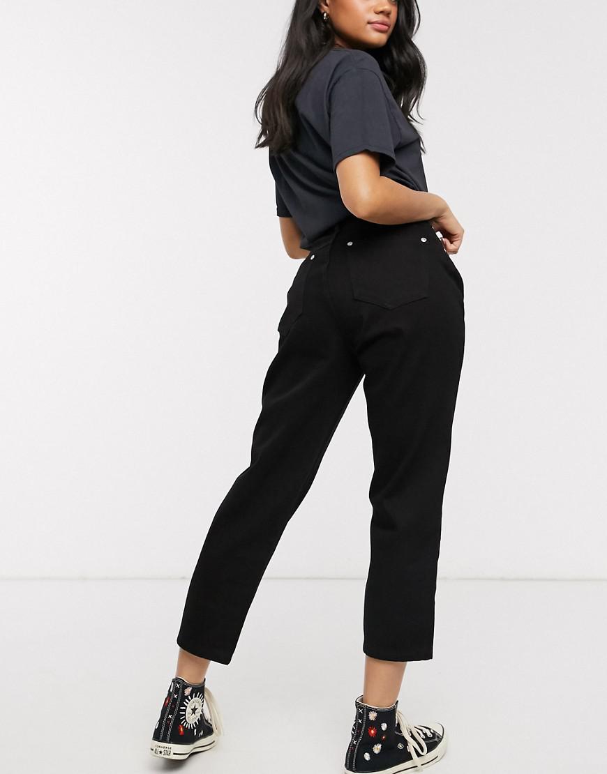 CZARNE SPODNIE JEANS
