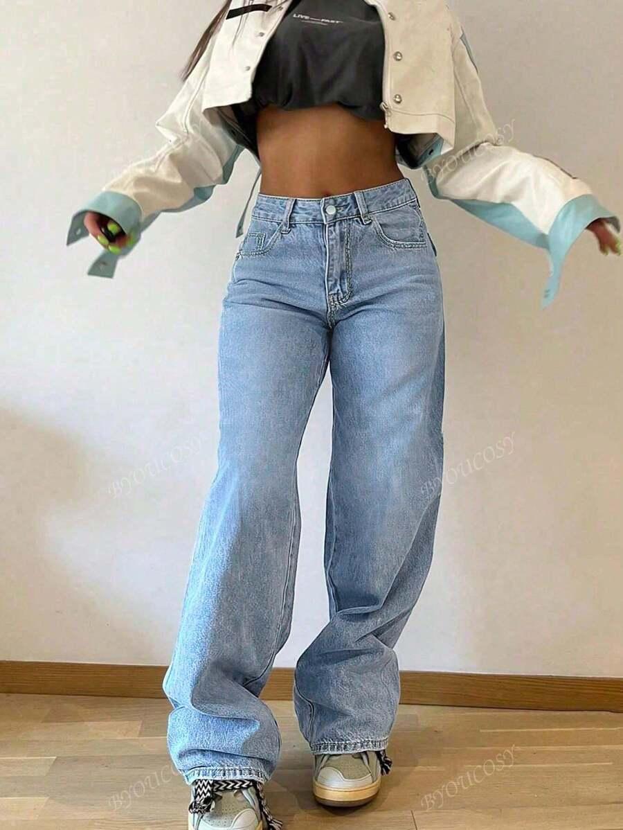 NIEBIESKIE SPODNIE JEANS