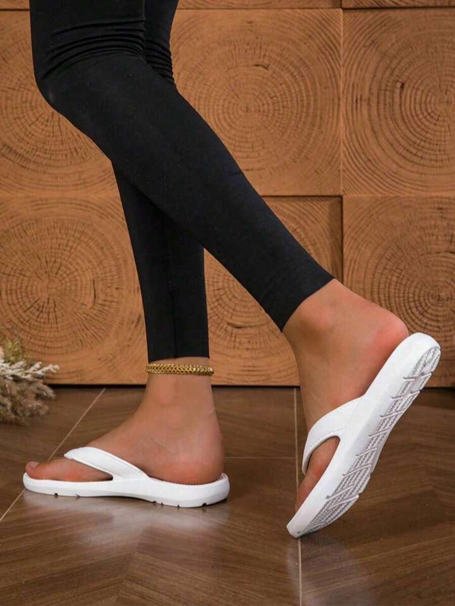 BIAŁE KLAPKI JAPONKI CASUAL
