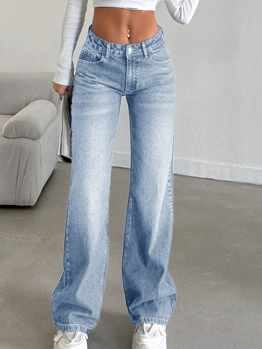 NIEBIESKIE SPODNIE JEANS