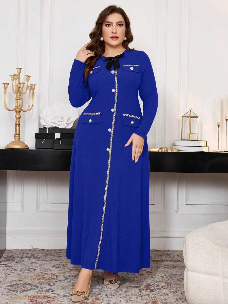 niebieska maxi sukienka