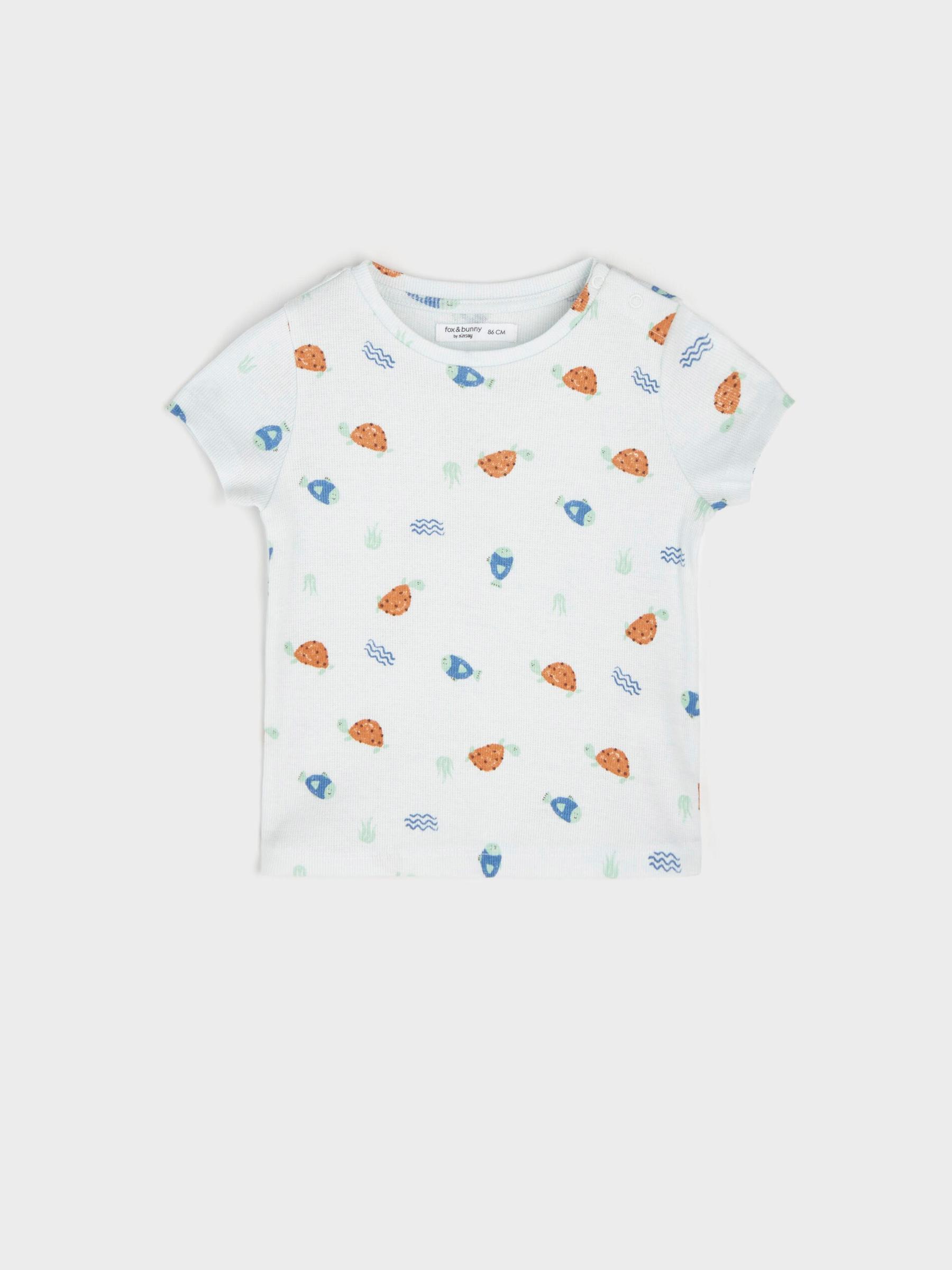 t-shirt spodenki print komplet