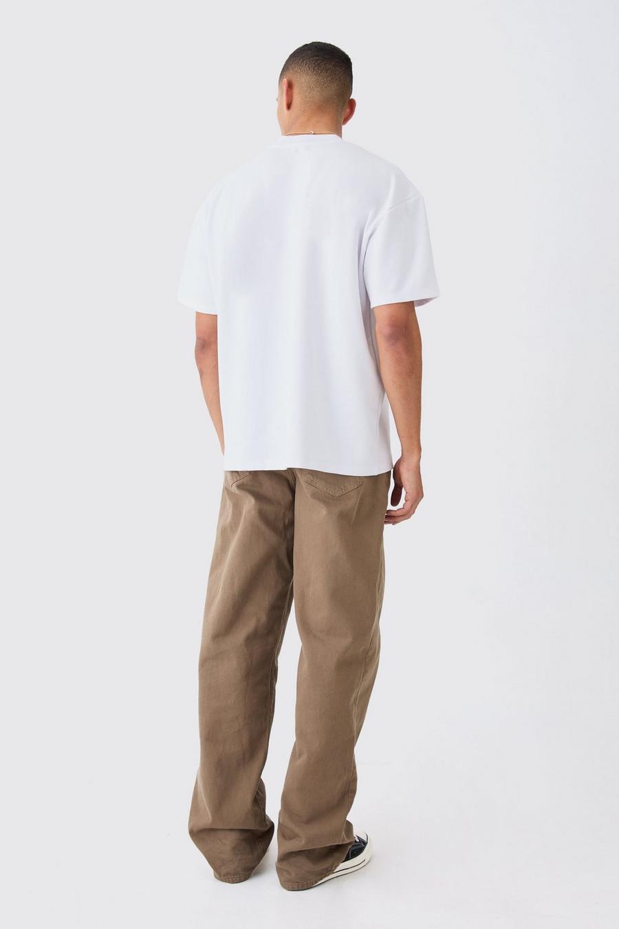 BIAŁY T-SHIRT OVERSIZE 