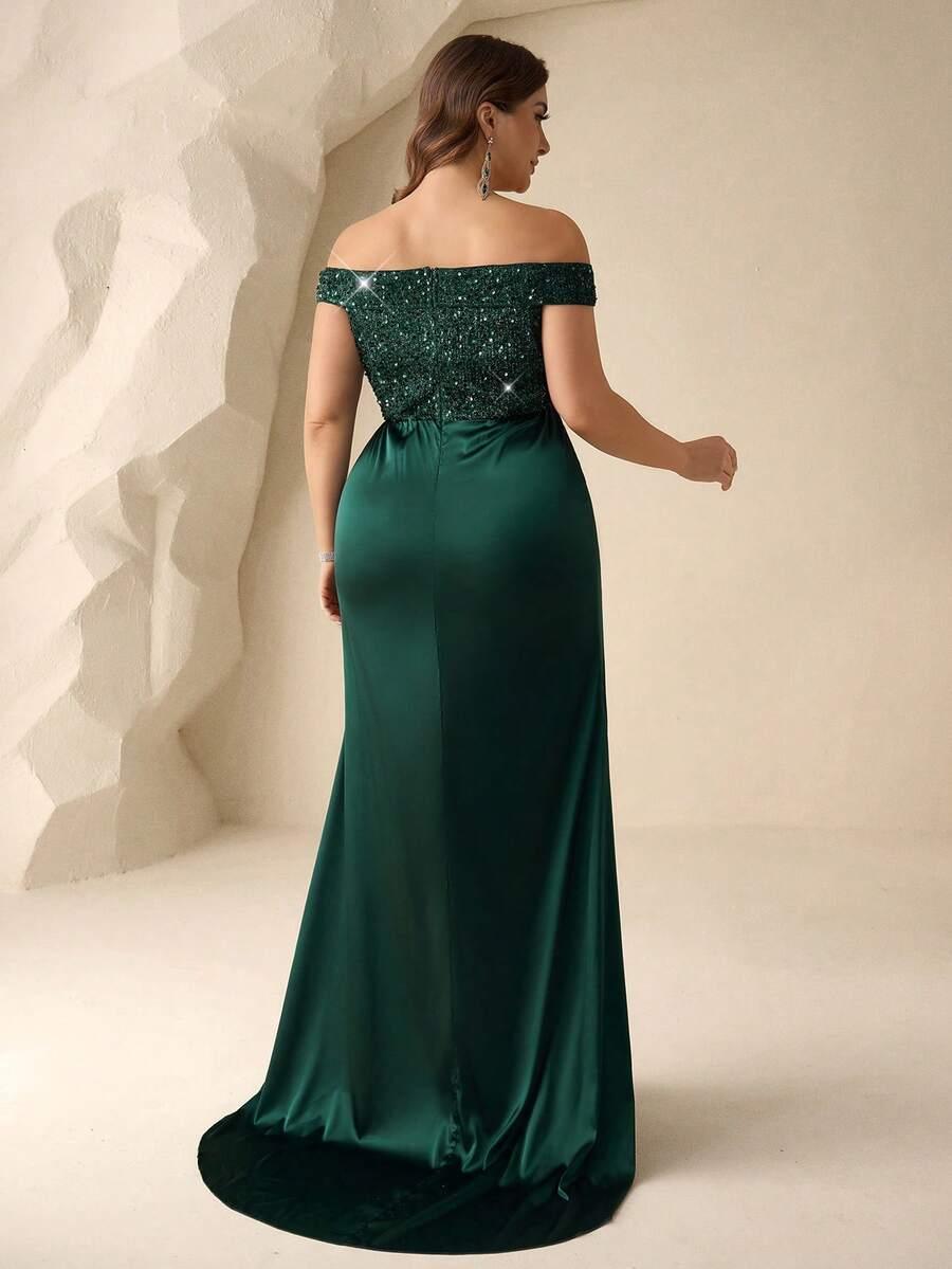 ZIELONA SUKIENKA MAXI
