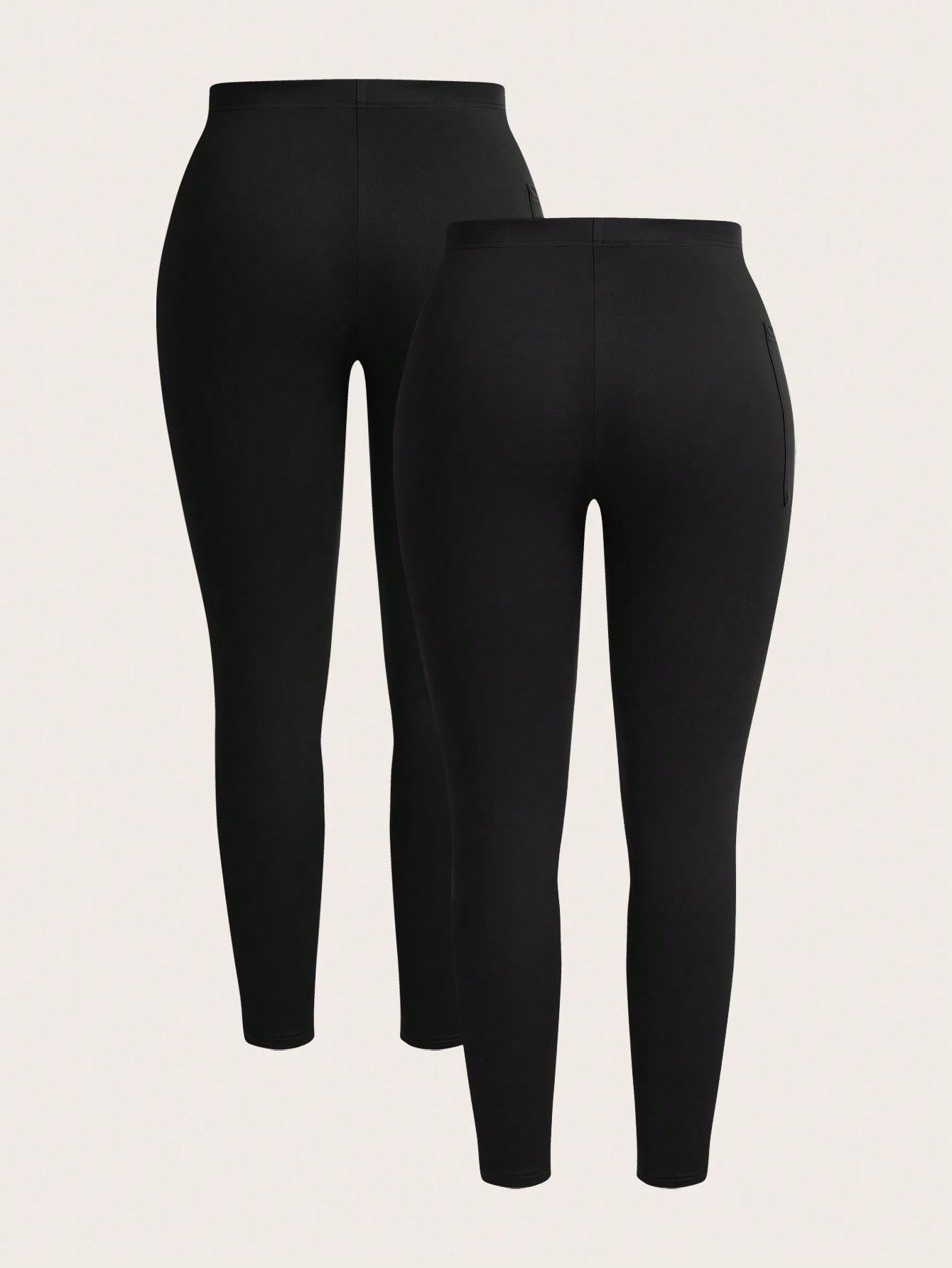 CZARNE LEGGINSY 2-PACK