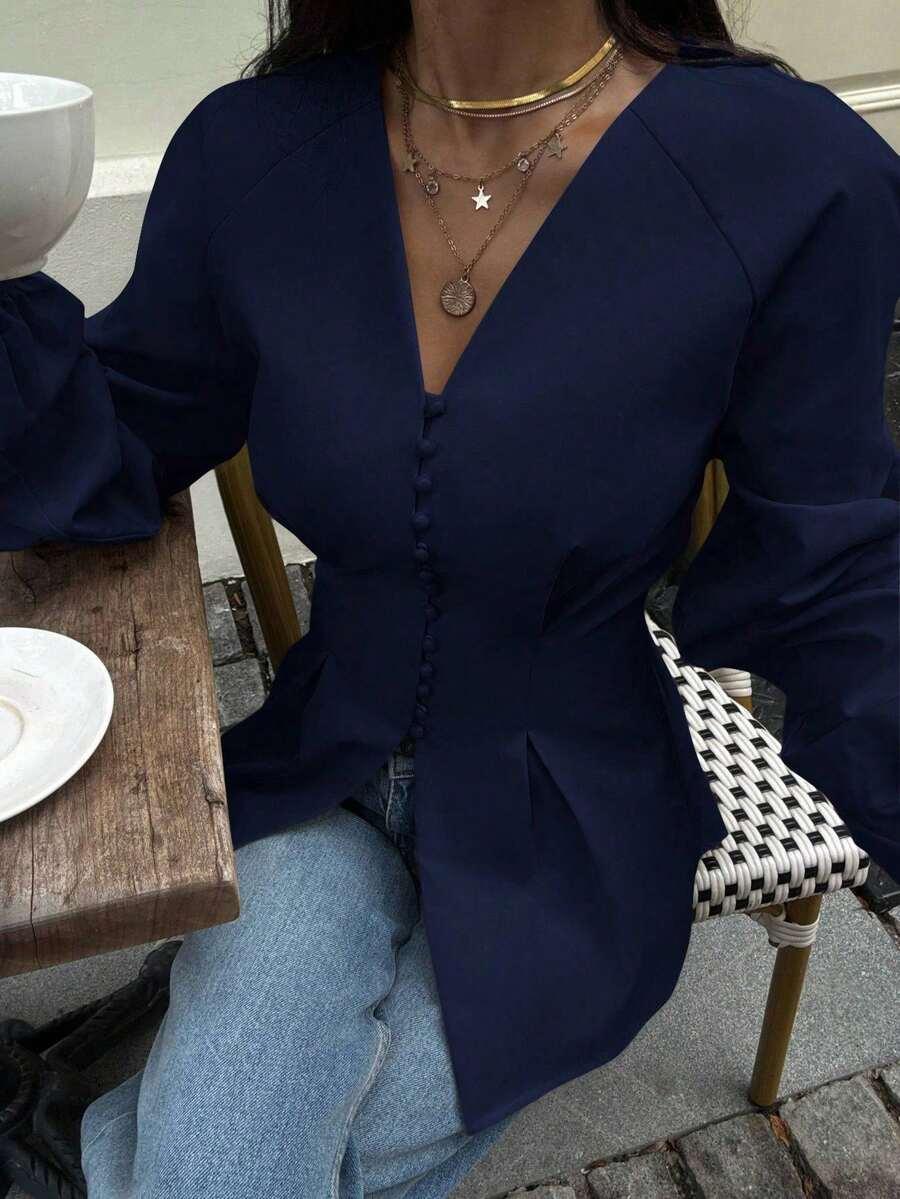 NIEBIESKA BLUZKA CASUAL