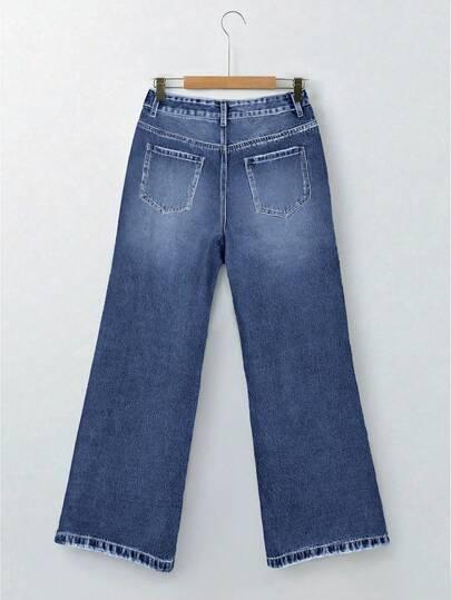 NIEBIESKIE SPODNIE JEANS
