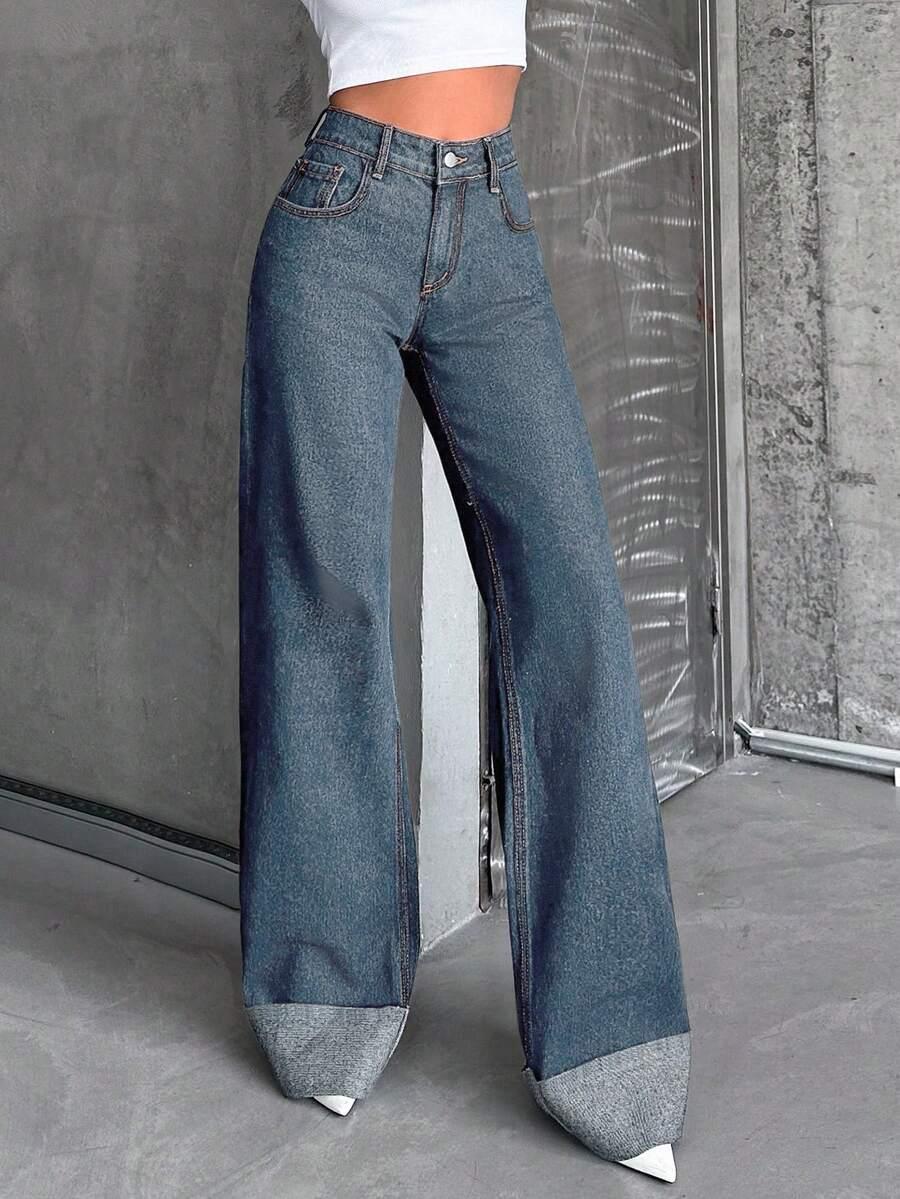 NIEBIESKIE SPODNIE JEANS