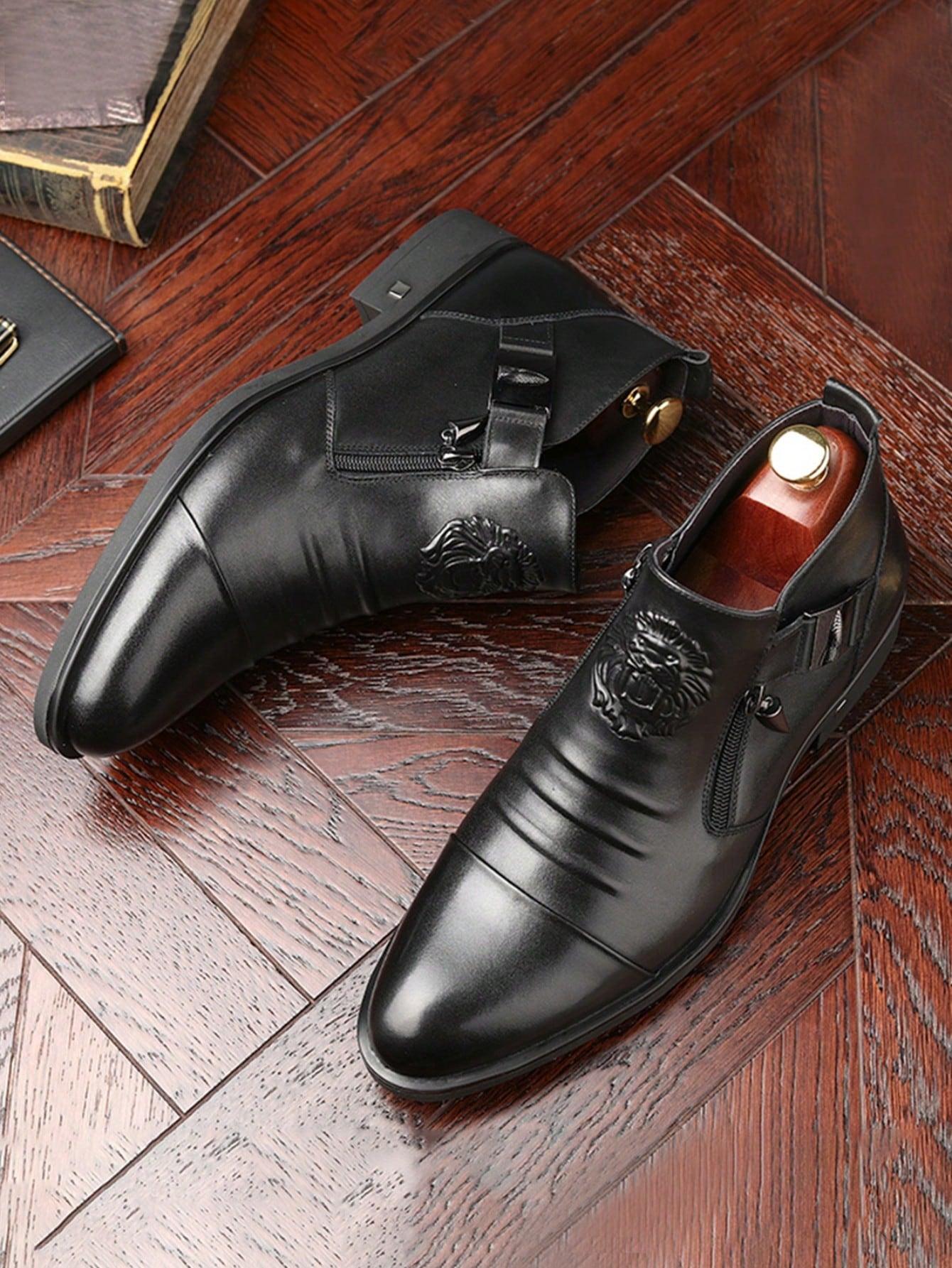 CZARNE BUTY IMITACJA SKÓRY