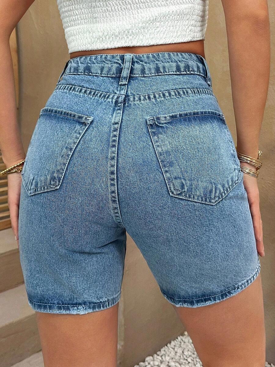 JEANSOWE SPODENKI DAMSKIE