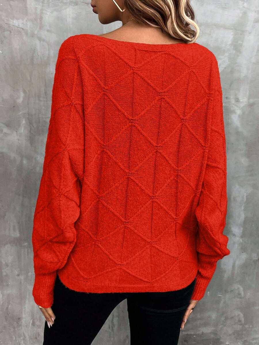 POMARAŃCZOWY SWETER CASUAL