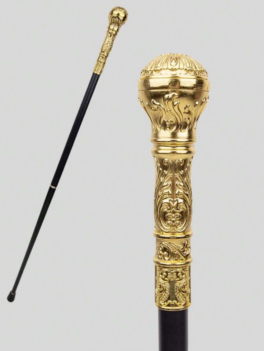 laska metalowa z dekoracyjnym ornamentem
