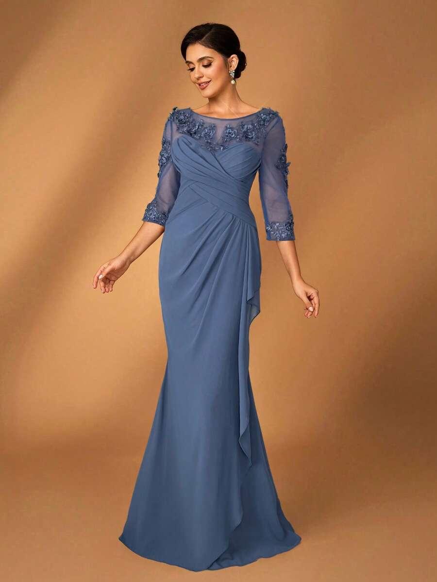 NIEBIESKA SUKIENKA MAXI