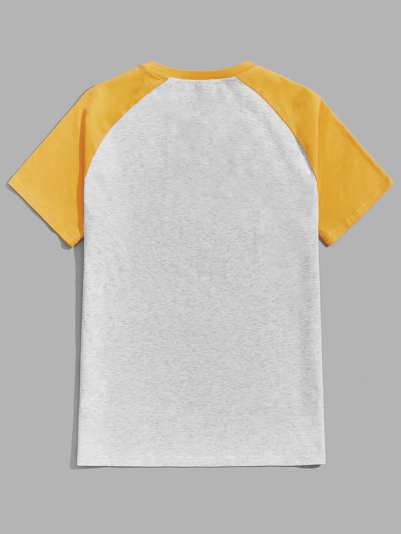 T-SHIRT OKRĄGŁY DEKOLT PRINT