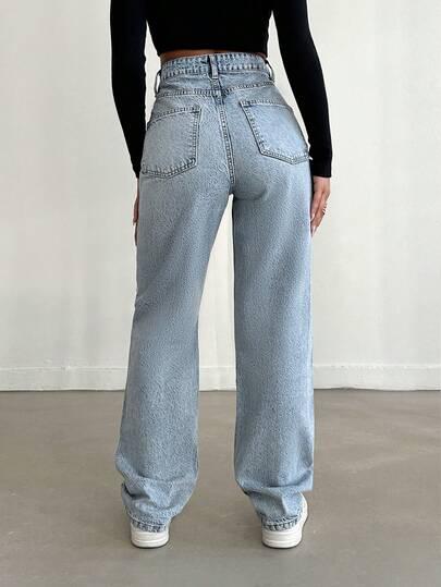 PROSTE SPODNIE JEANS