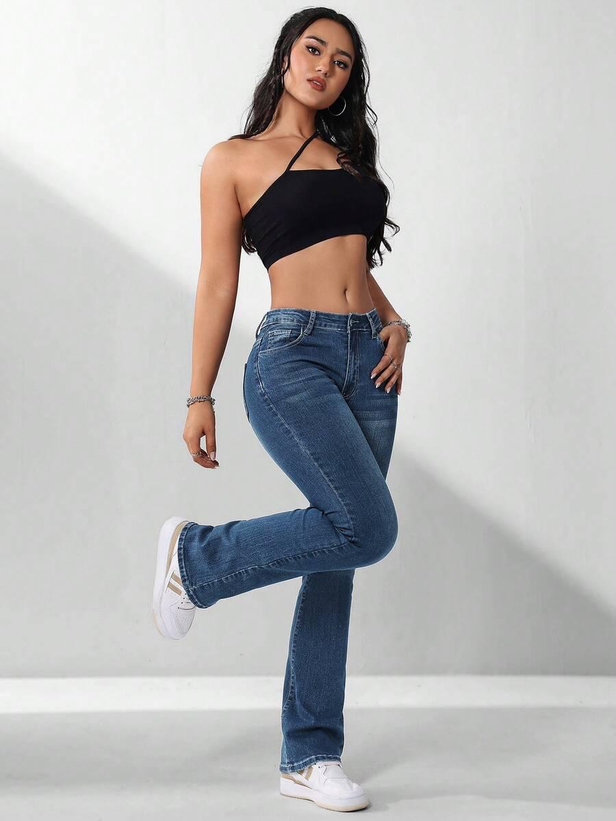 spodnie jeans dzwony
