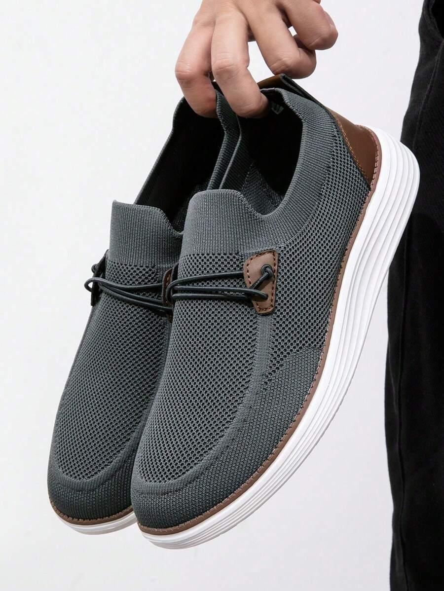 szare mokasyny casual