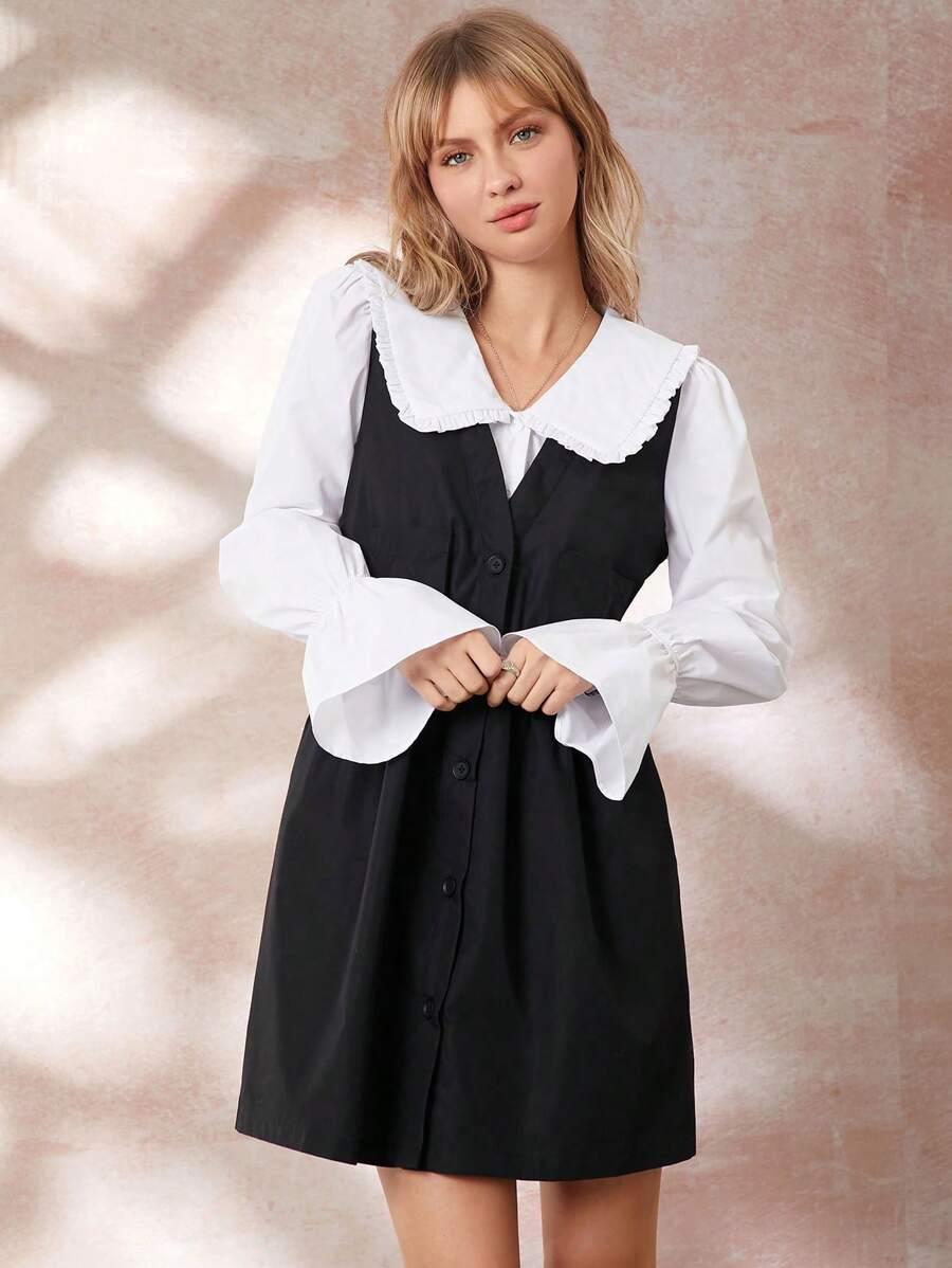 CZARNA MINI SUKIENKA