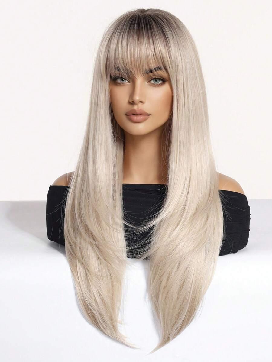 PERUKA WŁOSY SYNTETYCZNE BLOND 