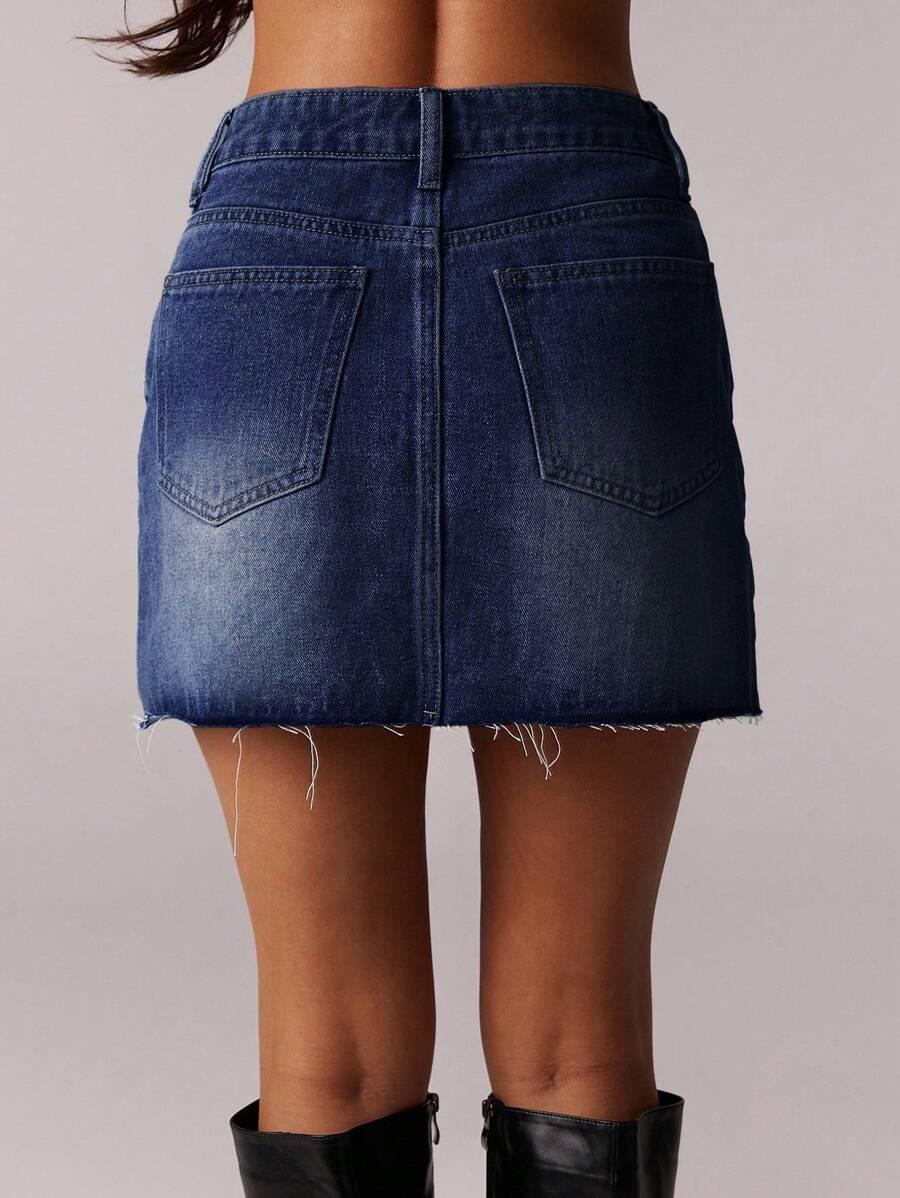 SPÓDNICA JEANSOWA MINI