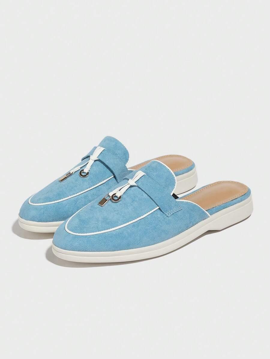 NIEBIESKIE PŁASKIE BUTY