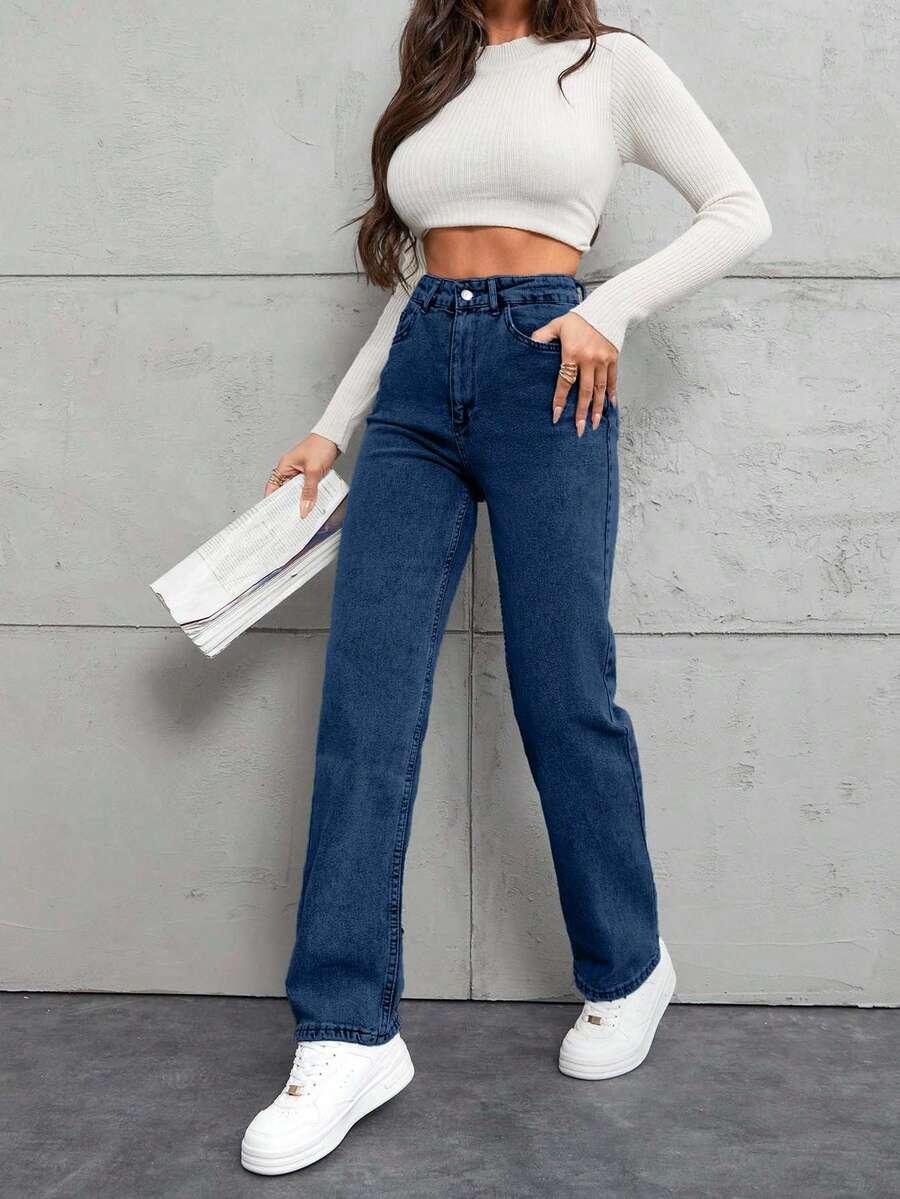 NIEBIESKIE SPODNIE JEANS