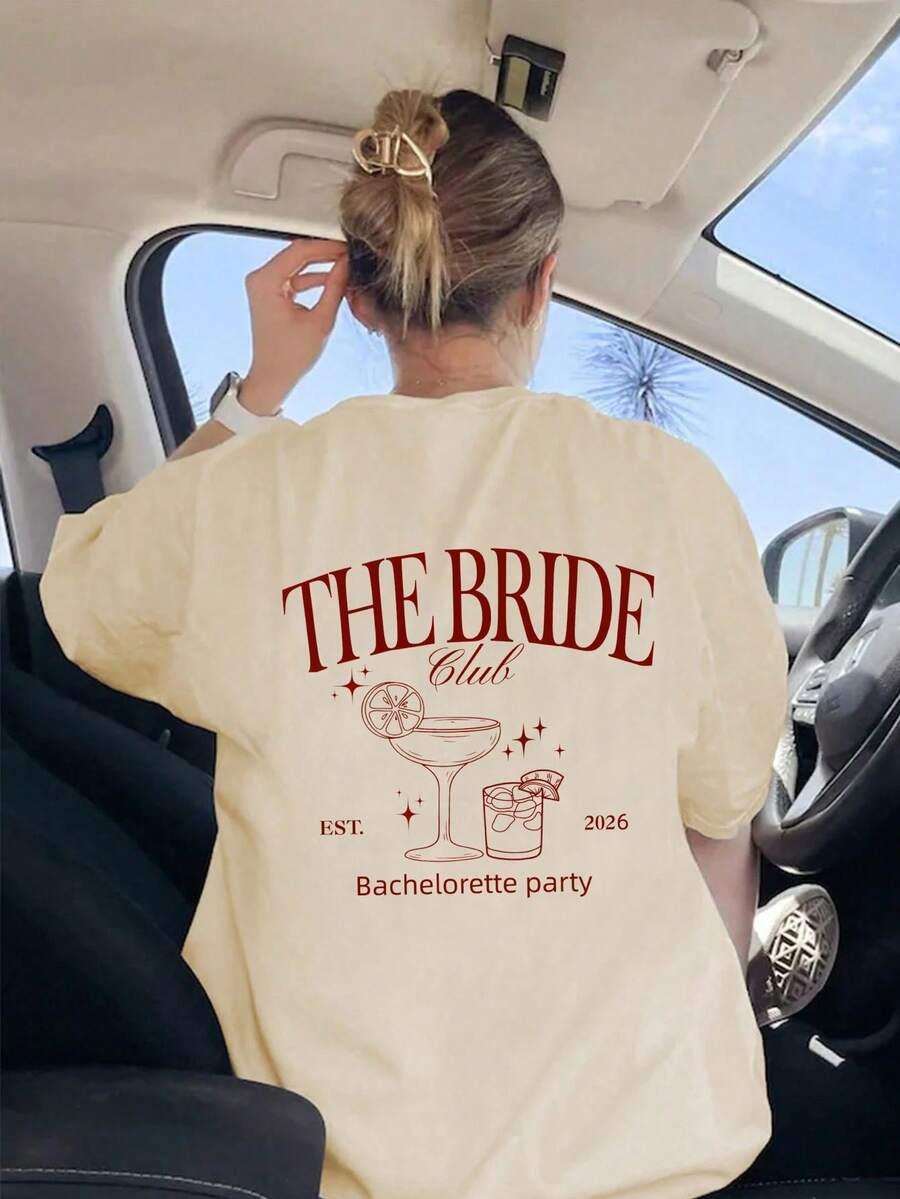biały t-shirt print 