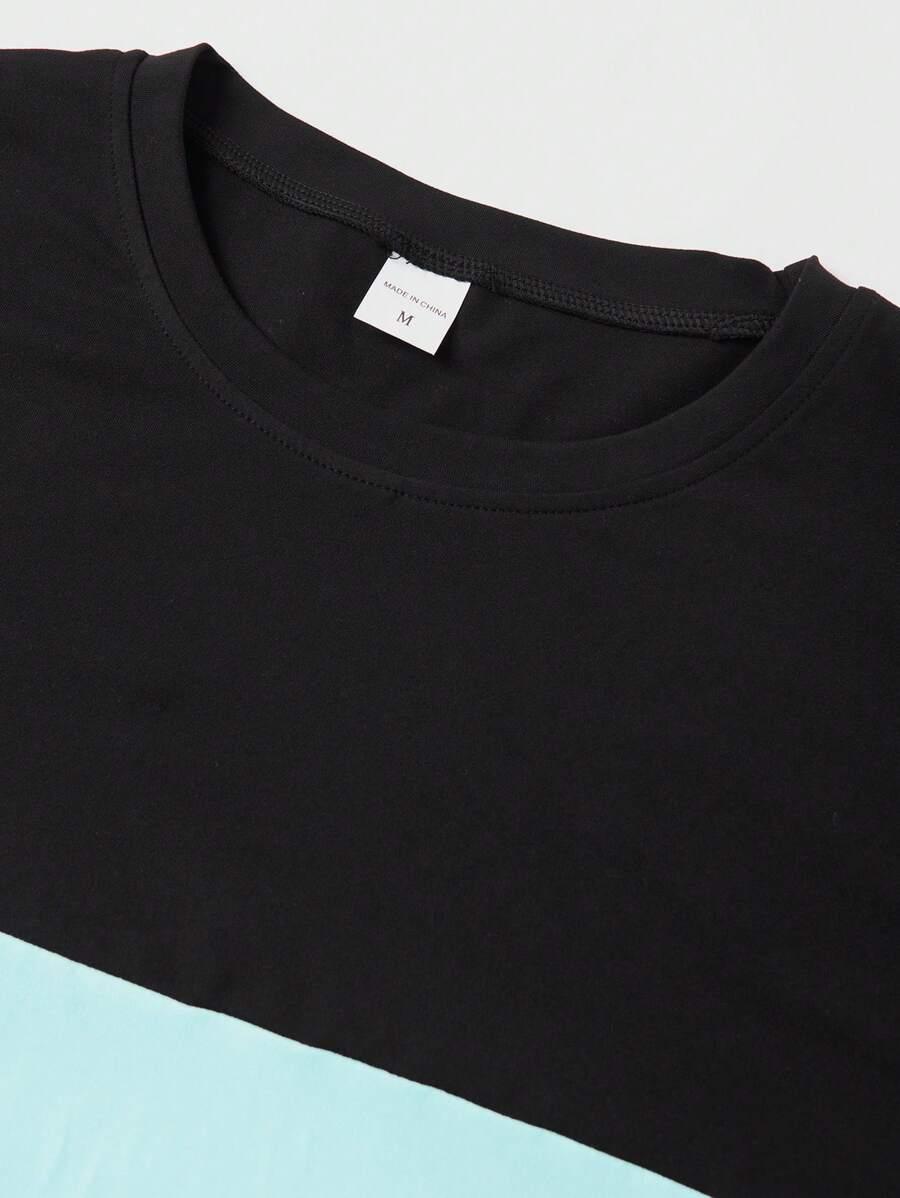 T0SHIRT Z KRÓTKIM RĘKAWEM ŁĄCZENIE
