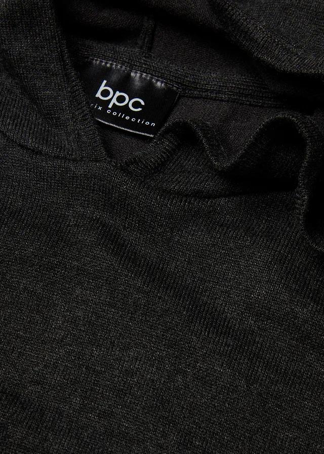 BLUZA DZIANINOWA Z KAPTUREM 