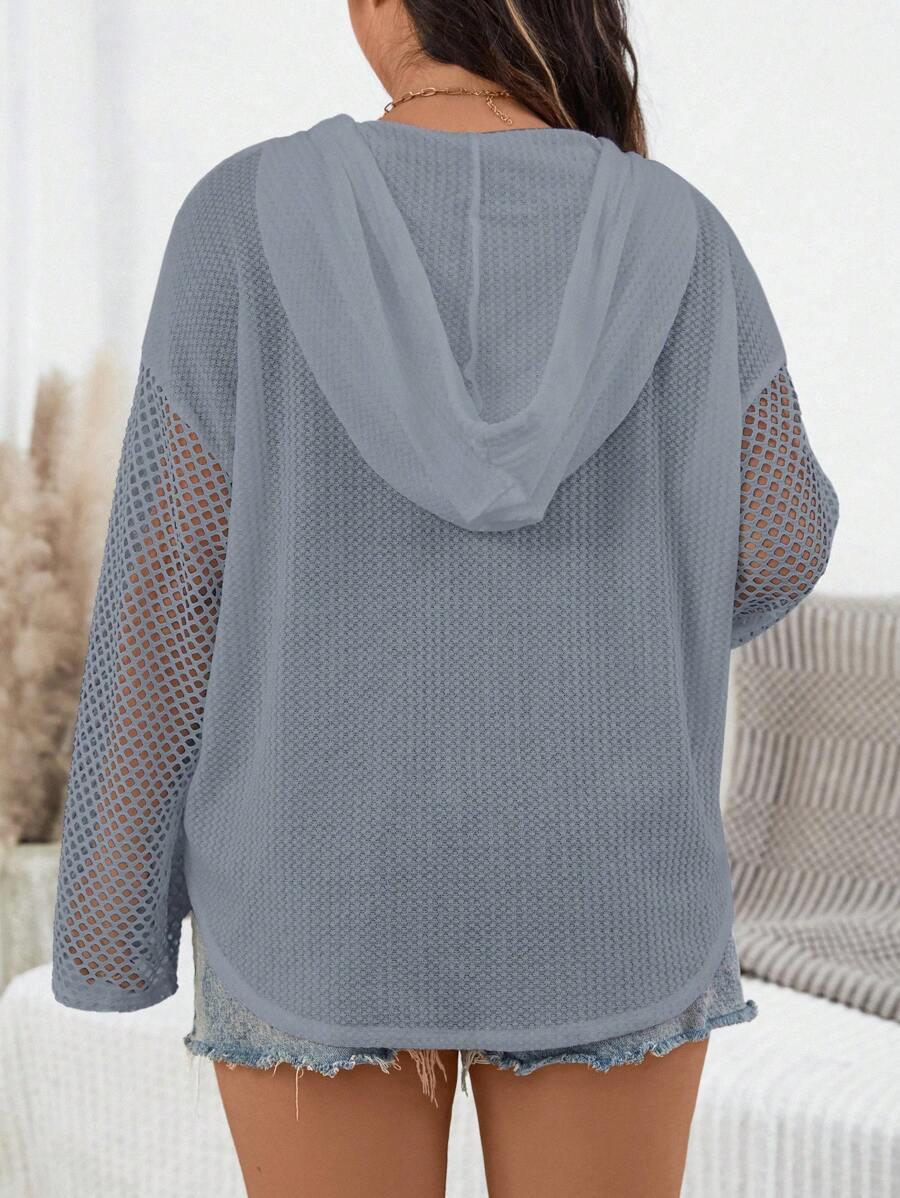 niebieska bluza kaptur