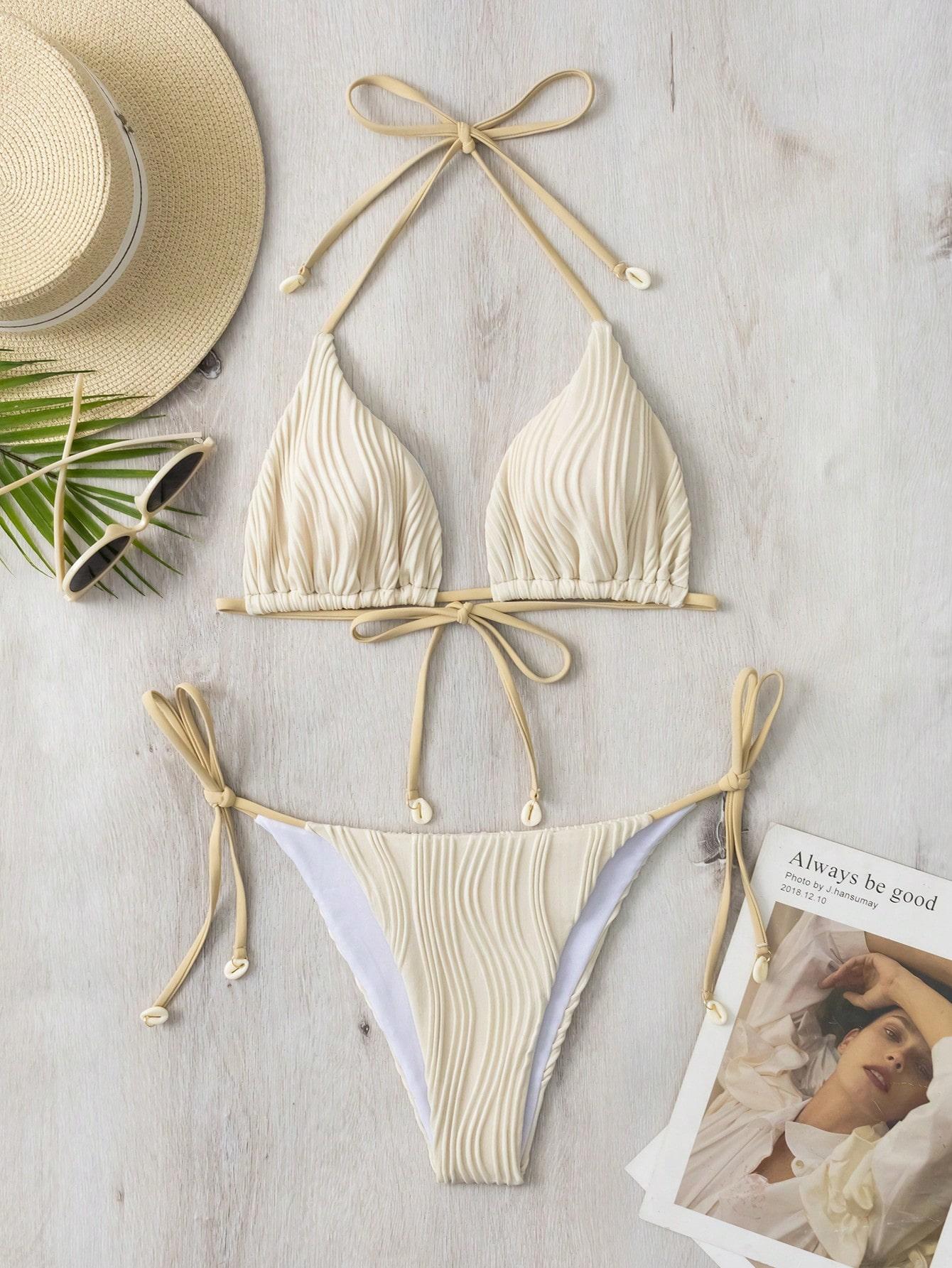 kremowy dół od bikini