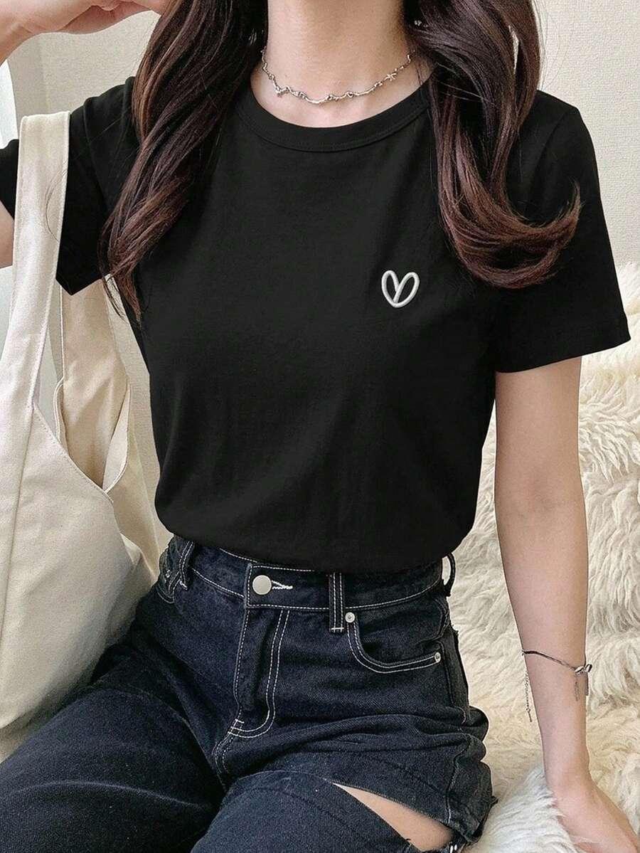 T-SHIRT OKRĄGŁY DEKOLT 