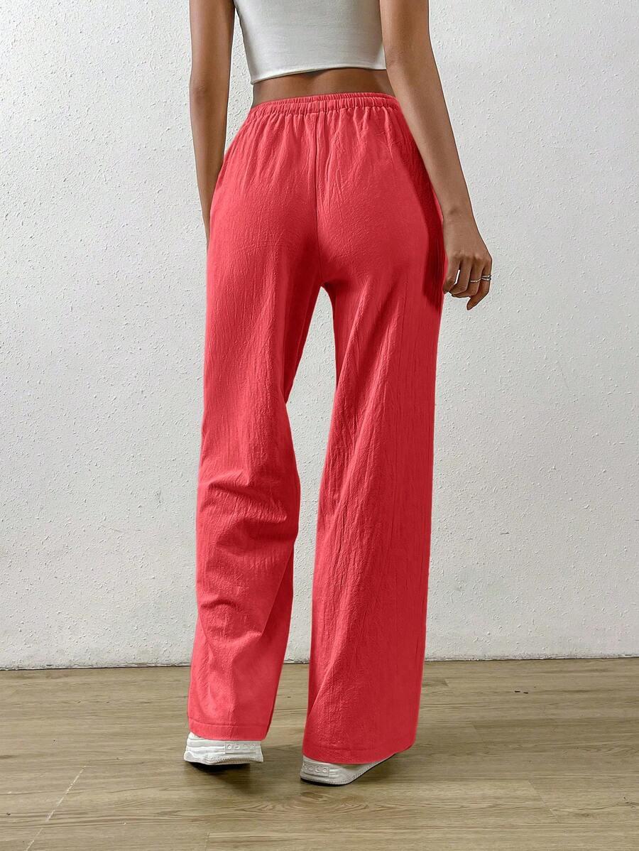 czerwone spodnie casual