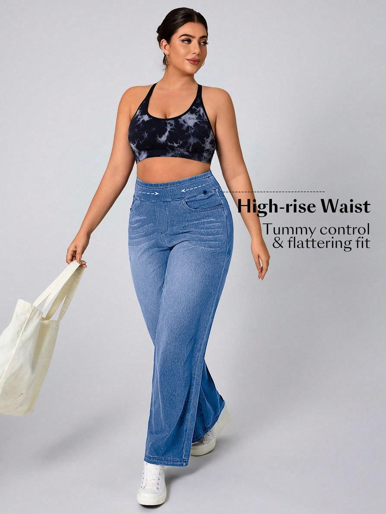 NIEBIESKIE SPODNIE JEANS PROSTA NOGAWKA