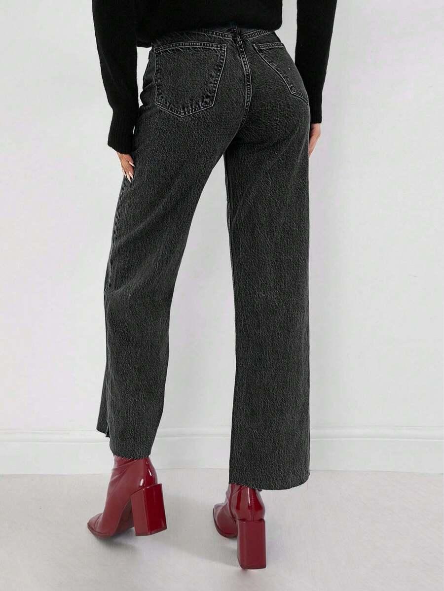 SPODNIE JEANS WYSOKI STAN